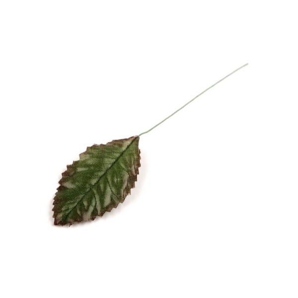 Artificial rose leaf, 12 cm long, light green color
